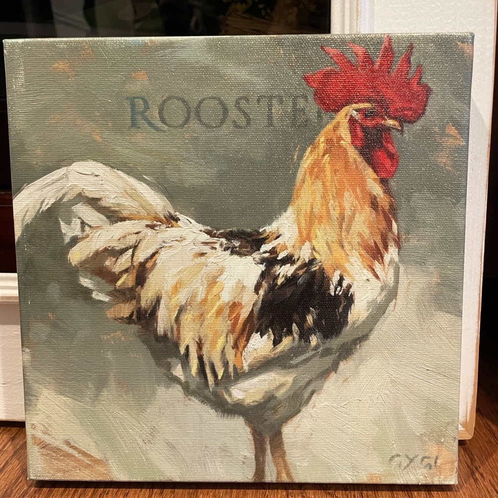 Set of Darren Gygi rooster 9x9 prints